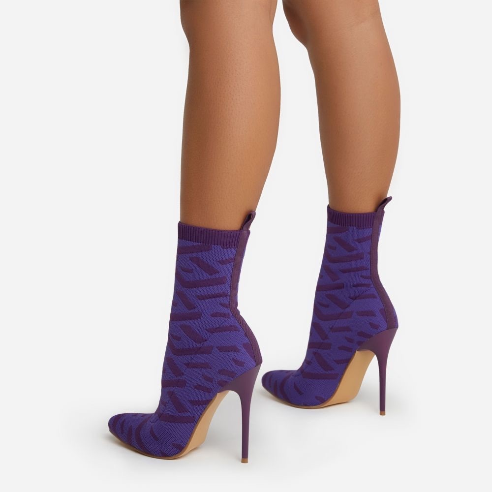 EGO- RICOCHET PURPLE PRINT KNIT - Picture 8 of 14